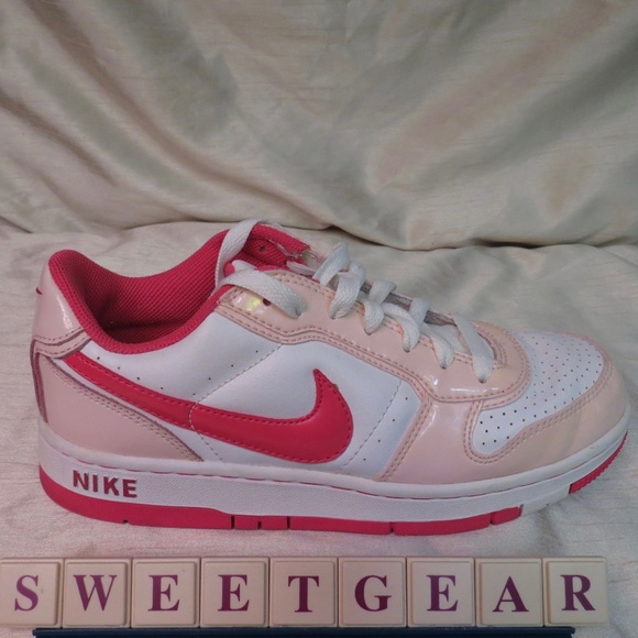 Nike Shoes - Nike Pink Patent Leather Low Top Sneakers